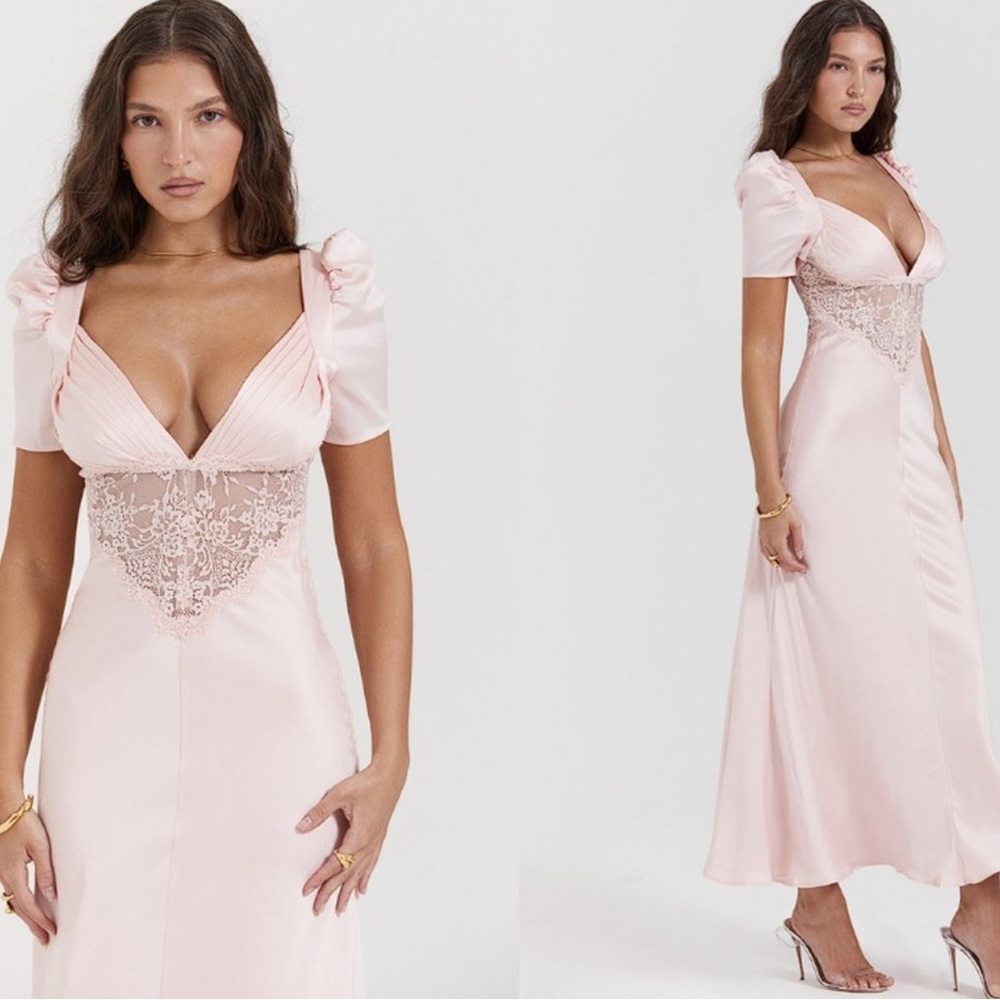 House of CB Rafaela Pink Maxi Dress